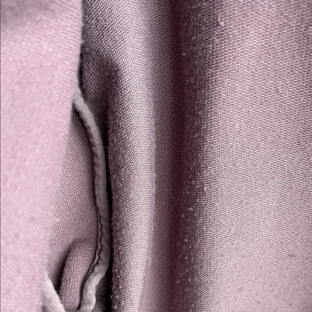 Athleta Light Retroterry Wrap Cozy Soft Sweatshirt Wrap Top Medium Damask Mauve - Picture 5 of 5